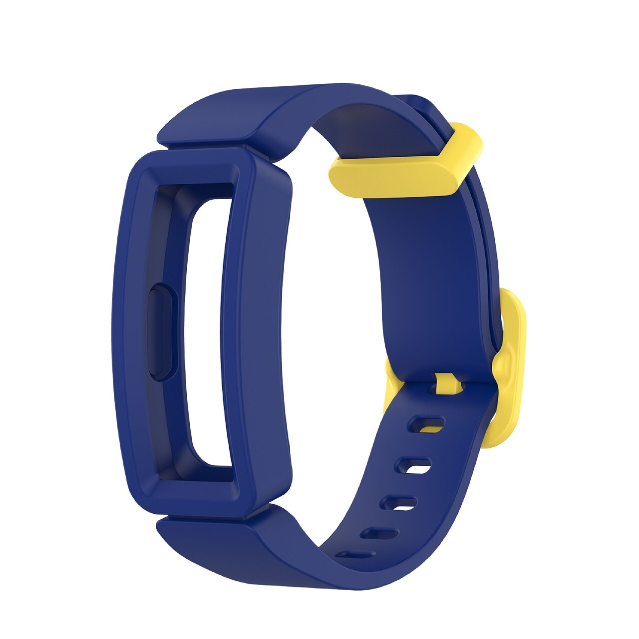 Insten Silicone Watch Band Compatible with Fitbit Inspire, Inspire HR, and Ace 2, Fitness Tracker Replacement Bands, Adjustable Sports Wristband Strap, Blue and Yellow